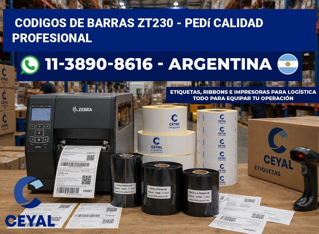 codigos de barras zt230 - Pedí calidad profesional