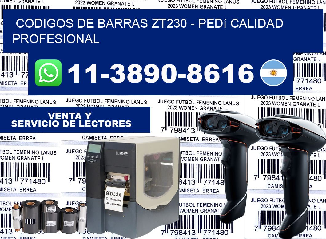 codigos de barras zt230 - Pedí calidad profesional