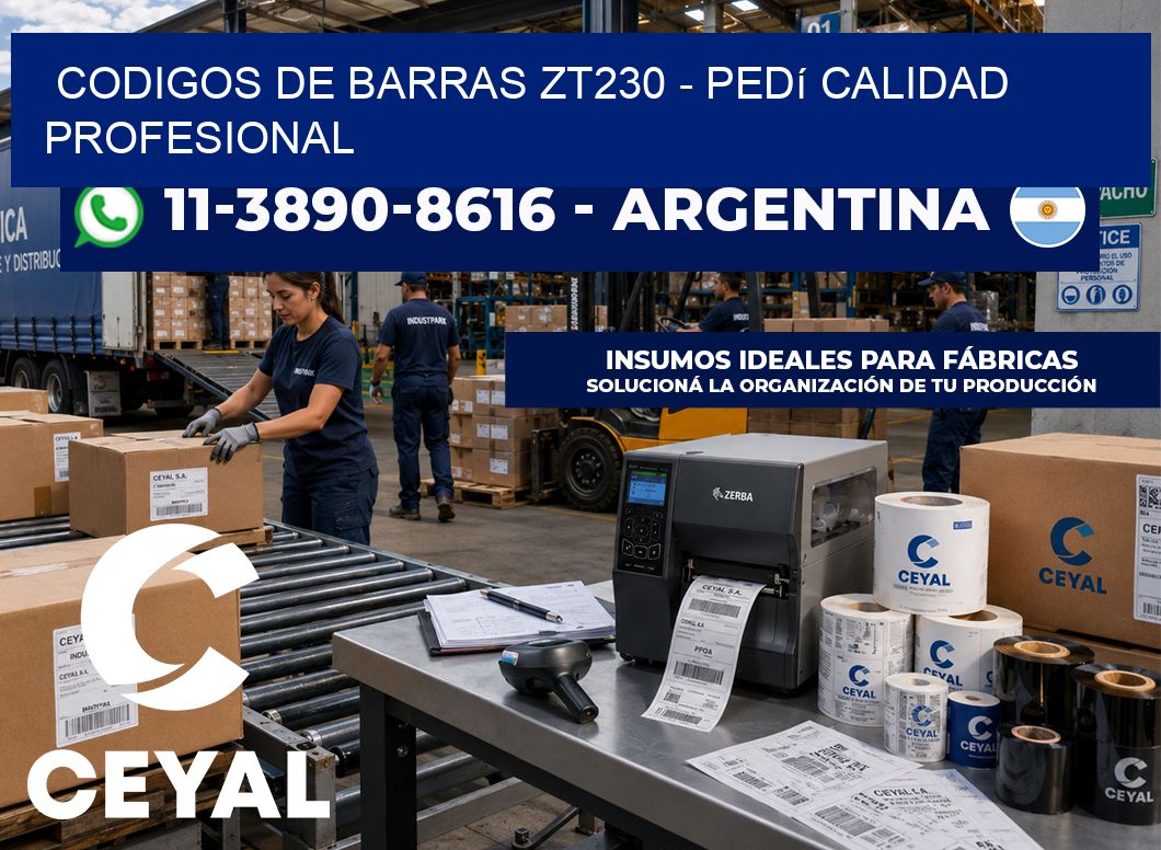 codigos de barras zt230 – Pedí calidad profesional