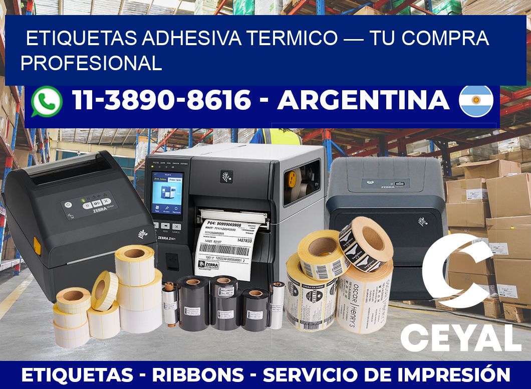 etiquetas adhesiva termico — Tu compra profesional