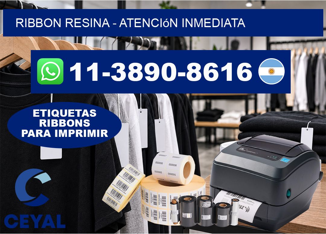 ribbon resina - Atención inmediata