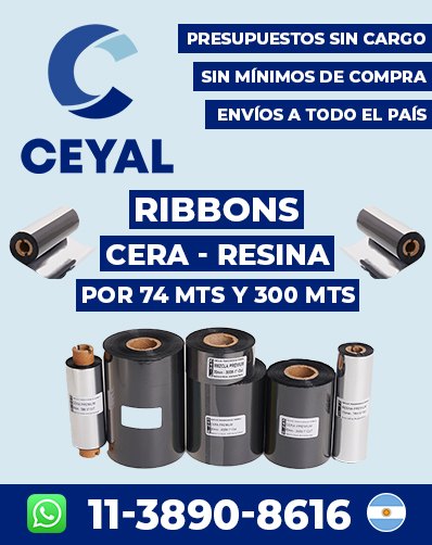 etiquetas ribbon resina - Cotizá y comprá